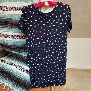 Madewell Mini Dress Blue Flowers S